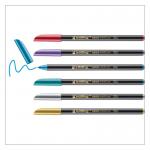 edding 1200 Metallic Colour Pen Metal Box of 6 Assorted 4-1200-6