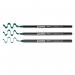 edding 1255 Calligraphy Pen Set of 3 Bottle Green 4-1255-3-025
