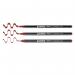 edding 1255 Calligraphy Pen Set of 3 Crimson Lake 4-1255-3-046