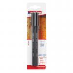 edding 1300 Colour Pen Medium Blister of 2 Black 4-1300-2-1001