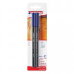 edding 1300 Colour Pen Medium Blister of 2 Blue 4-1300-2-1003