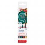 edding 1340 Metallic Brush Pen Set of 4 Assorted Xmas 4-1340-4