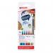 edding 1340 Metallic Brush Pen Set of 6 Assorted 4-1340-6