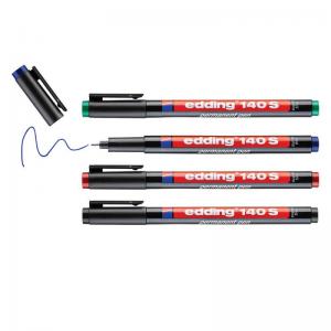 edding 140 S Permanent Pen Set of 4 Assorted 4-140-4