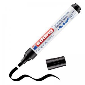 edding 1455 Calligraphy Marker With Flexible Nib Black 4-1455001