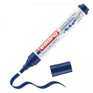 edding 1455 Calligraphy Marker With Flexible Nib Steel Blue 4-1455017