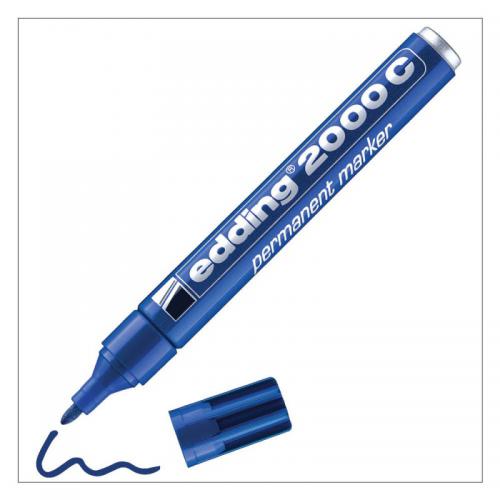 edding 2000 C Permanent Marker Blister of 1 Blue 4-2000C-1-1003
