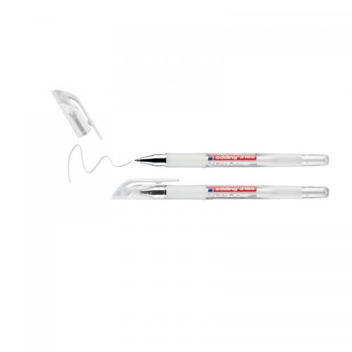 edding 2185 Gel Roller Blister of 2 White 4-2185-2-1049
