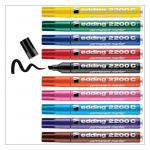 edding 2200 C Permanent Marker Folding Box of 10 Assorted 4-2200C999