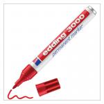 edding 3000 Permanent Marker Red 4-3000002