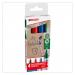edding 3000 Permanent Marker Assorted 4Pcs Set 4-3000-4-2