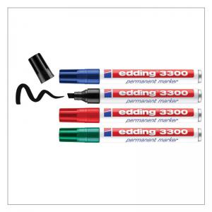 edding 3300 Permanent Marker Blister of 4 Assorted 4-3300-4-1999