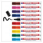 edding 3300 Permanent Marker Folding Box of 10 Assorted 4-3300999