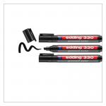 edding 330 Permanent Marker Blister of 3 Black 4-330-3-1001