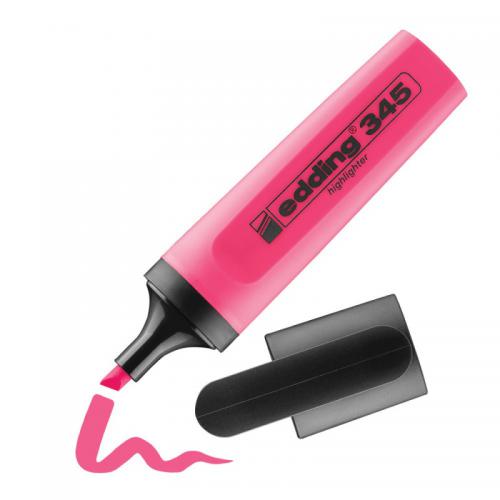 edding 345 Highlighter Blister of 1 Pink 4-345-1-1009
