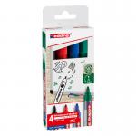 edding 360 Whiteboard Marker Assorted 4Pcs Set 4-360-4-2