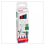 edding 361 Whiteboard Marker Assorted 4Pcs Set 4-361-4-2
