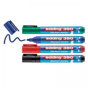 edding 380 Flipchart Marker Set of 4 Assorted 4-380-4