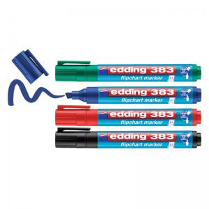 edding 383 Flipchart Marker Set of 4 Assorted 4-383-4