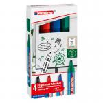 edding 383 Flipchart Marker Assorted 4Pcs Set 4-383-4-2