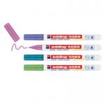 edding 4085 Chalk Marker Blister of 4 Assorted Metallic 4-4085-4-1MET