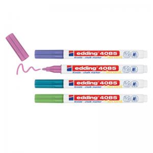 edding 4085 Chalk Marker Blister of 4 Assorted Metallic 4-4085-4-1MET