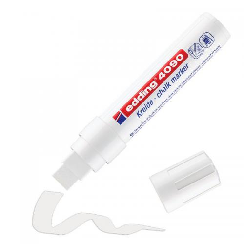 edding 4090 Chalk Marker Blister of 1 White 4-4090-1-1049