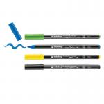 edding 4200 Porcelain Brush Pen Blister of 4 Assorted Cool 4-4200-4-1099