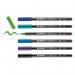 edding 4200 Porcelain Brush Pen Set of 6 Assorted Cool 4-4200-6099