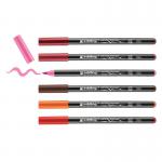 edding 4200 Porcelain Brush Pen Set of 6 Assorted Warm 4-4200-6999