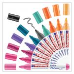 edding 4500 Textile Marker Folding Box of 10 Assorted Trend 4-4500099