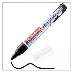 edding 5100 Acrylic Marker Medium Black 4-5100901