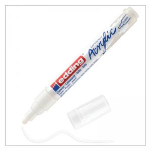 edding 5100 Acrylic Marker Medium Traffic White 4-5100922