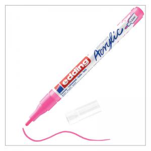 edding 5300 Acrylic Marker Fine Neon Pink 4-5300069