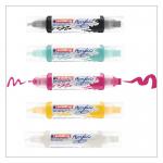 edding 5400 Acrylic 3D Double Liner Set of 5 Assorted Basic 4-5400-5