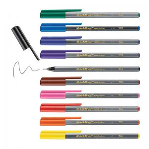 edding 55 Fineliner Metal Box of 10 Assorted 4-55-10