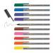 edding 55 Fineliner Metal Box of 10 Assorted 4-55-10