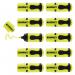 edding 7 Mini Highlighter Polybag of 10 Neon Yellow 4-7-10065