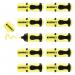 edding 7 Mini Highlighter Polybag of 10 Pastel Yellow 4-7-10135