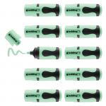 edding 7 Mini Highlighter Polybag of 10 Pastel Green 4-7-10137