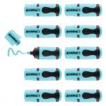 edding 7 Mini Highlighter Polybag of 10 Pastel Blue 4-7-10139