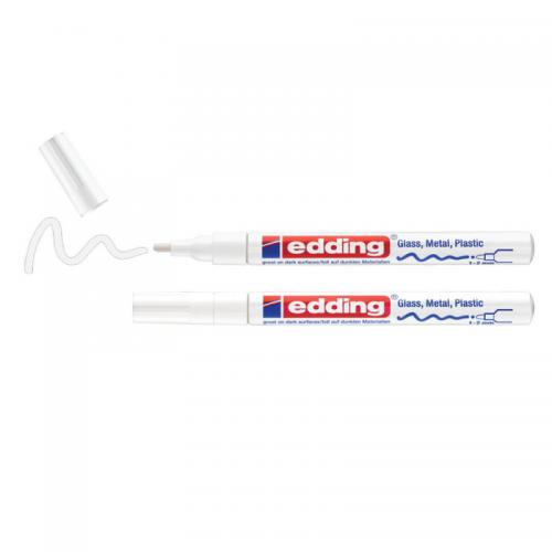 edding 751 Gloss Paint Marker Blister of 2 White 4-751-2-1049