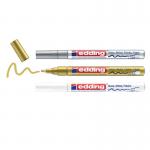 edding 751 Gloss Paint Marker Set of 3 Assorted Metallic 4-751-3-999