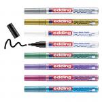 edding 751 Gloss Paint Marker Set of 8 Assorted Metallic 4-751-8-999