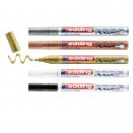 edding 753 Gloss Paint Marker Calligraphy Set of 5 Assorted Metallic 4-753-5-999