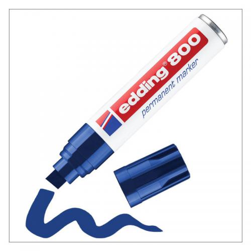 edding 800 Permanent Marker Blister of 1 Blue 4-800-1-1003