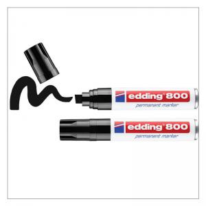 edding 800 Permanent Marker Blister of 2 Black 4-800-2-1001