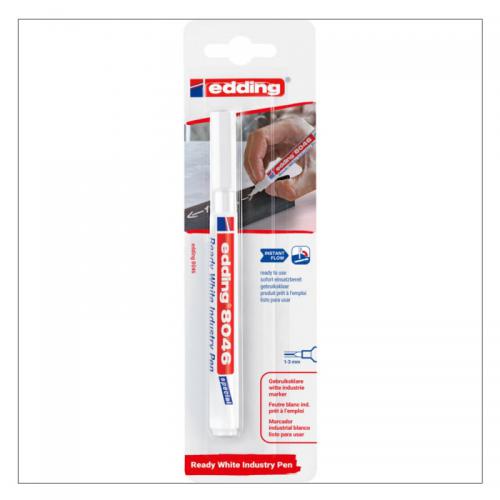 edding 8046 Ready White Industry Pen 1Pc Blister 4-8046-1-1049
