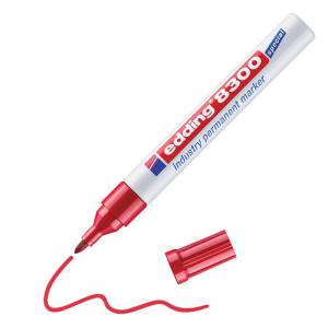 edding 8300 Industry Permanent Marker Red 4-8300002