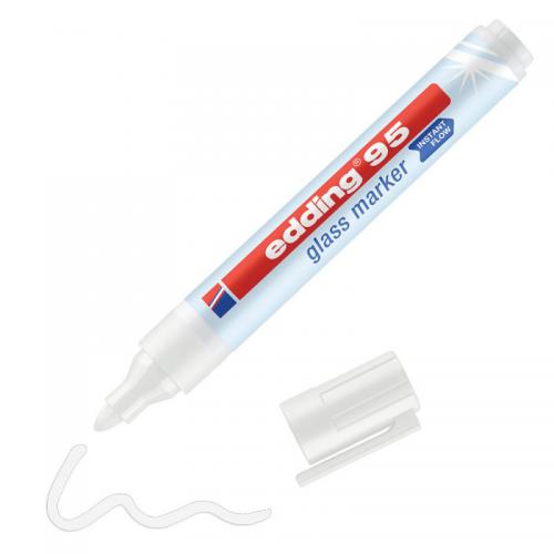 edding 95 Glass Marker Blister of 1 White 4-95-1-1049